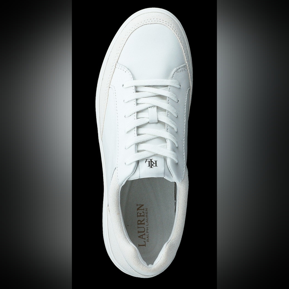 LAUREN RALPH HAILEY LEATHER & SUEDE SNEAKERS 8 - Picture 5 of 8